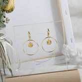 Large ring screw ear clips without ear holes -LH003